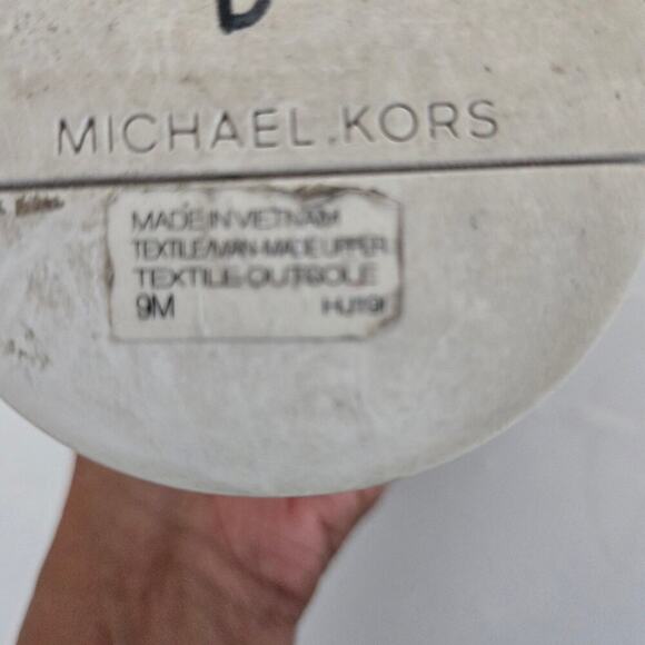 MICHAEL Michael Kor sSkyler Embellished Metallic Stretch Knit Sock Sneaker - Picture 5 of 6